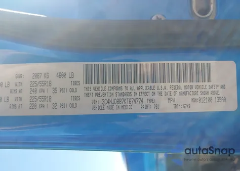 2019 Jeep Compass Altitude 4X4 z USA, uszkodzony, nr VIN 3C4NJDBB7KT674774